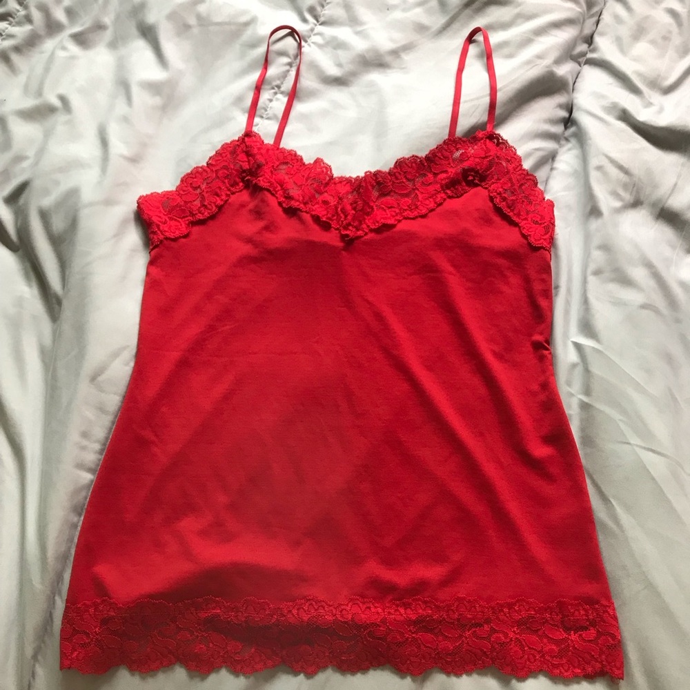 White House black market red tank top